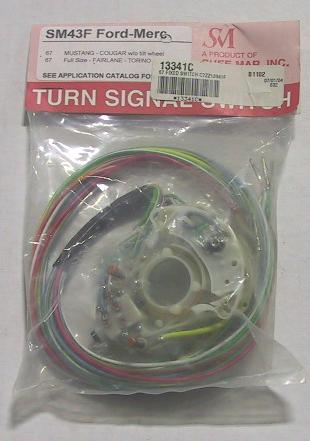 TURN SIGNAL SWITCH-67 MUSTANG W/O TILT - Click Image to Close