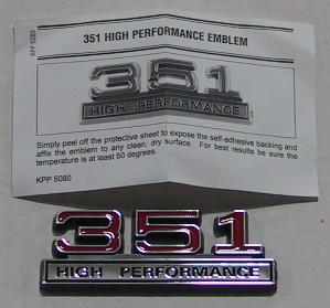 351 HIGH PERFORMANCE EMBLEM