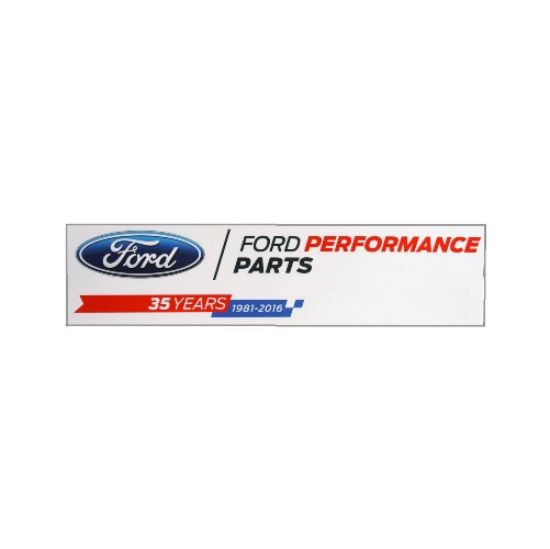 DECAL-FORD PERFORMANCE 35 YRS 2.5"x10" PKG OF 10