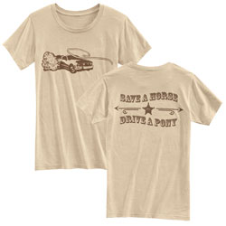 TEE-LADIES MUSTANG SAVE A HORSE